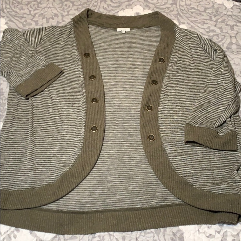 Women’s olive striped cardigan Maurice’s XXL